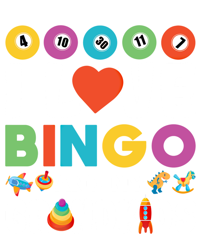 I Love Bingo And My Grand Funny Lucky Gambling Funny Gift T-Shirt