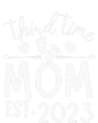 Third time Mom Pregnancy Mother's Day Soon to be Mom Womens Cotton Relaxed Long Sleeve T-Shirt