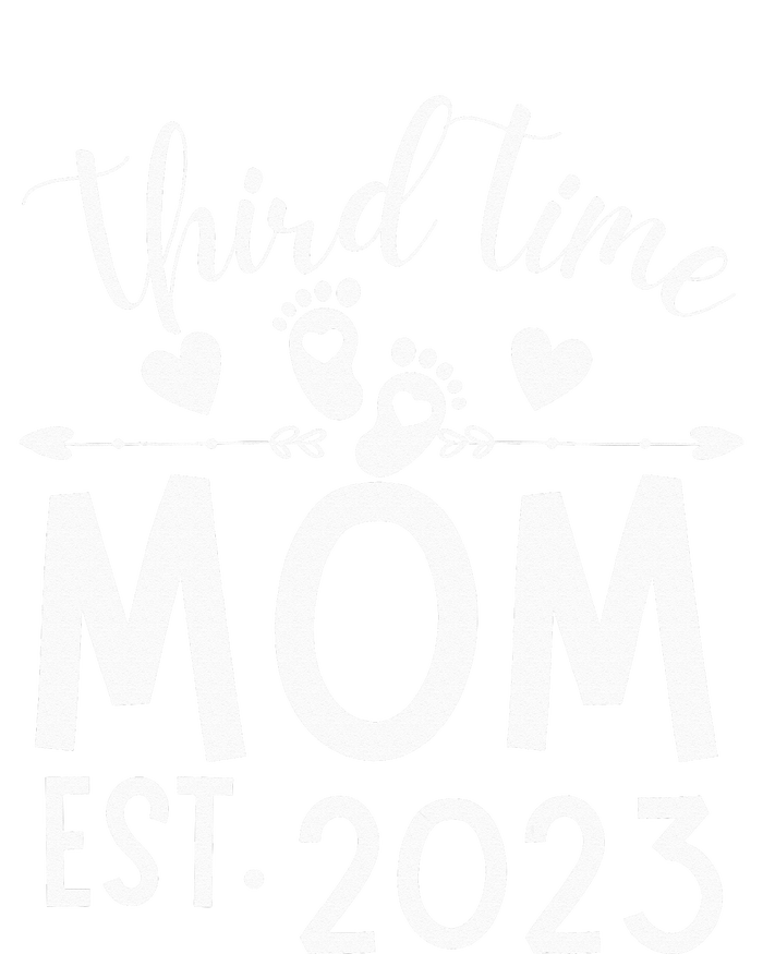 Third time Mom Pregnancy Mother's Day Soon to be Mom Womens Cotton Relaxed Long Sleeve T-Shirt