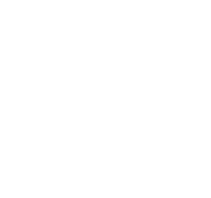 Introverted But Willing To Discuss Cats Funny Gift T-Shirt