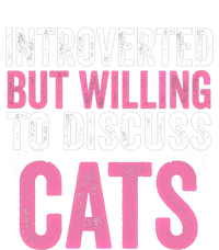 Introverted But Willing To Discuss Cats Cute Gift Toddler T-Shirt