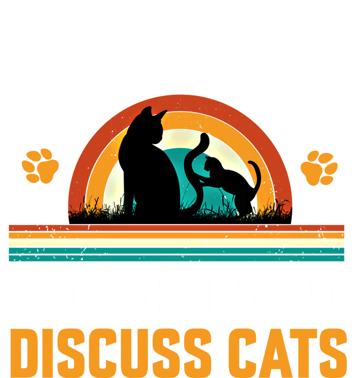 Introverted But Willing To Discuss Mommy Cat Gift T-Shirt