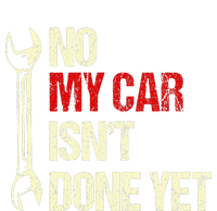 No My Car Isn't Done Yet Funny Car Mechanic Garage Tie-Dye Long Sleeve Shirt