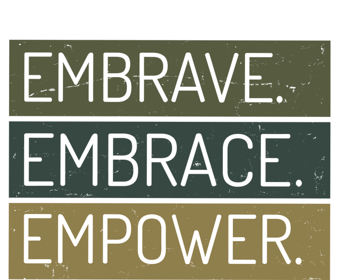 Embrave Embrace Empower Quote Women's Crop Top Tee