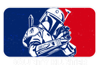 Funny Sci Fi Bounty Hunter Sports Logo Performance Long Sleeve Polo