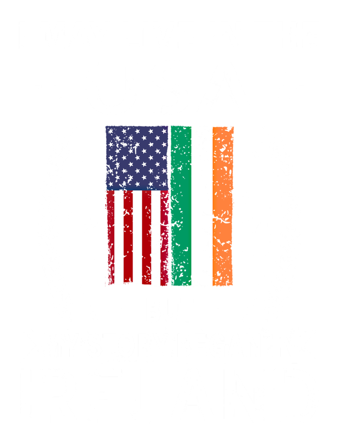 Irish American Flag Gift Meaningful Gift My Story Began In Ireland T-Shirt