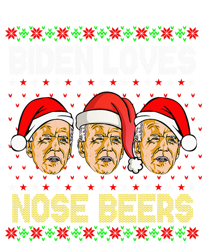 Funny Ugly Christmas Biden Loves Nose Beers Magnet