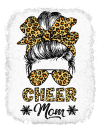 Cute Messy Bun Cheer Mom Funny Leopard Bandana Mother's Day Metallic Star Ornament