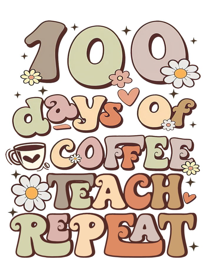 100 Days Of School Meaningful Gift For Teacher Coffee Retro Great Gift Bumper Sticker