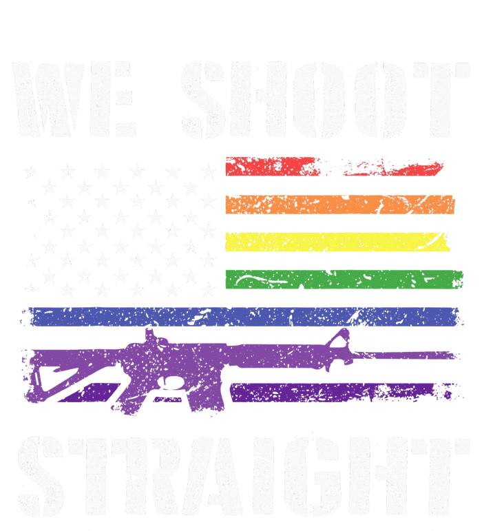 Gay Veteran We Shoot Straight LGBT Veterans Day T-Shirt