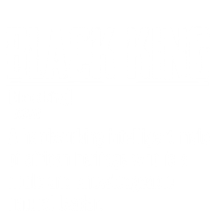 African Pride Black History Month Black King Definition Gift T-Shirt