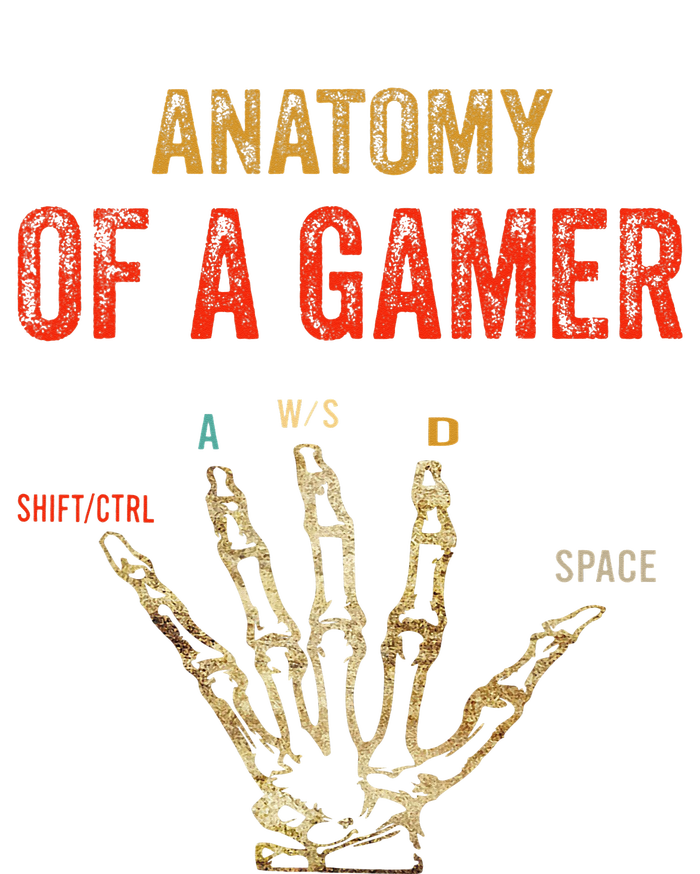 Anatomy of a Gamer Hand funny gaming Tank Top