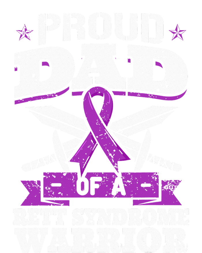 Proud Dad Of A Rett Syndrome Warrior RTT Awareness Daddy Sustainable Bucket Hat