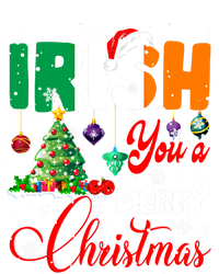 Irish You A Merry Christmas Santa Irish Flag Christmas Tree Funny Gift T-Shirt