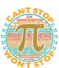 Can't Stop Pi Won't Stop Math Pi Day Funny Maths Teacher Dry Zone Grid Polo