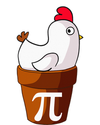 Chicken Pot Pi Funny Pie Day Cartoon Chicken Pot Pi T-Shirt