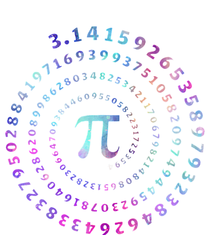 Funny Pi Day Spiral Pi Math Tee For Pi Day Cooling Performance Crew T-Shirt