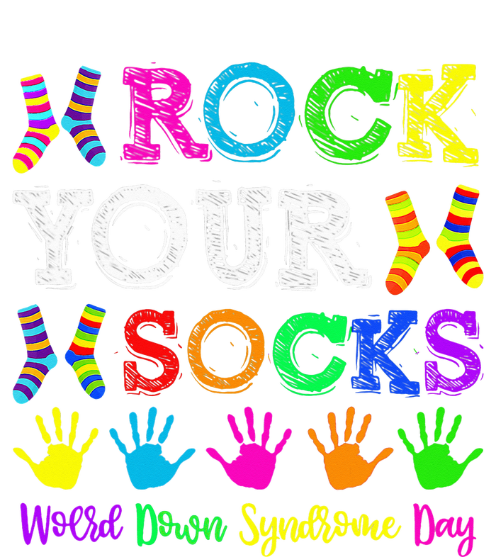 World Down Syndrome Day Rock Your Socks Awareness Support T-Shirt