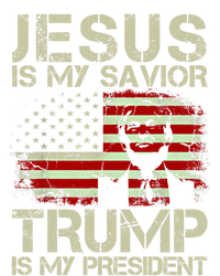 Jesus Is My Savior Trump Is My President Trump 2024 Usa Flag Gift T-Shirt