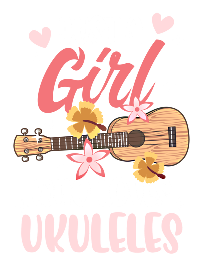 Just A Who Loves Ukuleles Gift Tie-Dye Long Sleeve Shirt