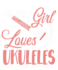 Just A Who Loves Ukuleles Ukulele Gift Tie-Dye T-Shirt