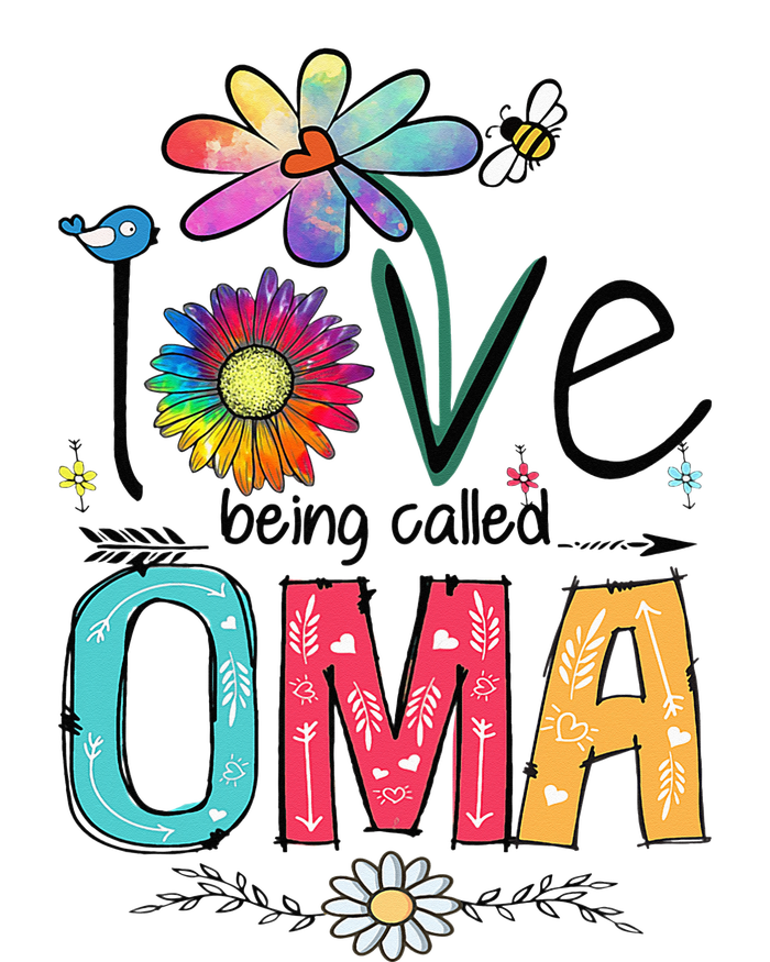 I Love Being Called Oma Daisy Flower Cute Mother's Day Premium Pullover Hoodie