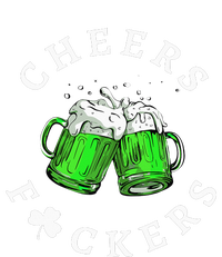 Cheers Fuckers St Patricks Day Beer Drinking Hooded Wearable Blanket