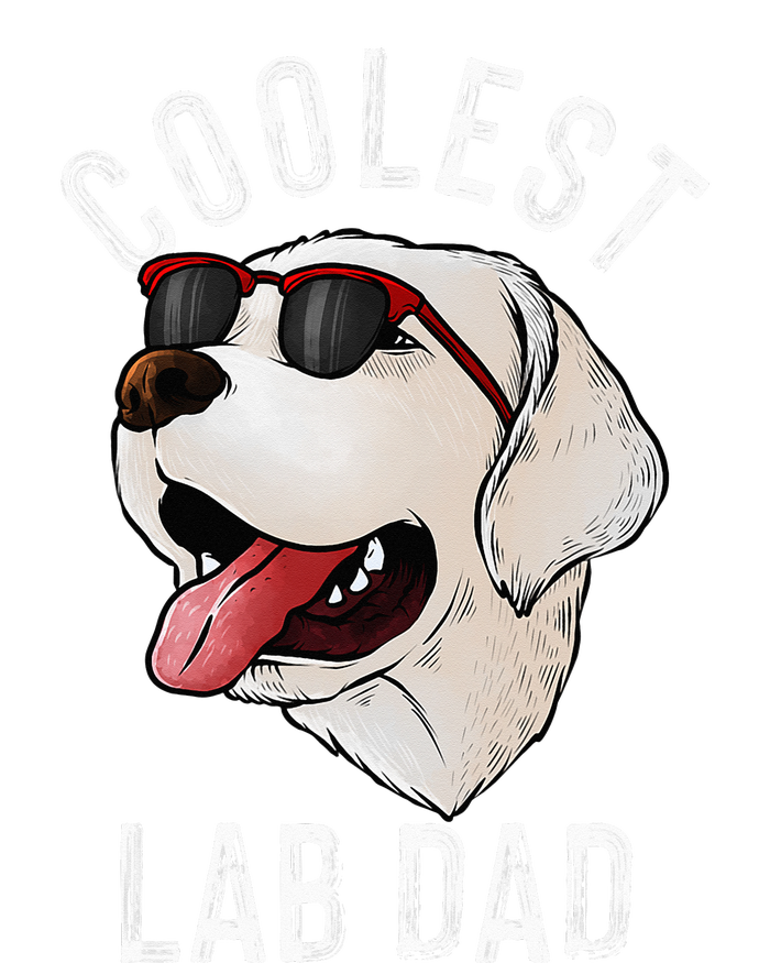 Funny Coolest Lab Dad Gift For White Labrador Dog Lover Button