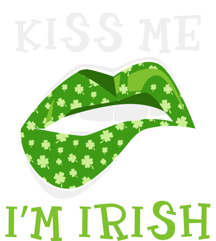 Kiss Me I'm Irish Clover Lips St Patricks Day Women's Flannel Pajama Set