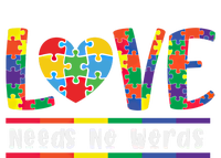 Love Need No Words Puzzle Autistic Autism Awareness Kindness Gift Sweatshirt Cinch Pack Bag