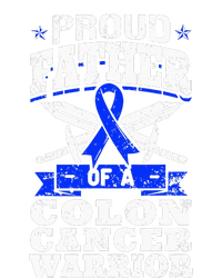 Proud Father Of A Colon Cancer Warrior Awareness Ribbon Cropped Pullover Crew