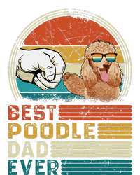 Vintage Best Poodle Dad Ever Funny Puppy Poodle Dog Lover Women's Tri-Blend 3/4-Sleeve Raglan Shirt