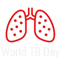 World TB Day Tuberculosis Awareness with Red Lungs Kids Hoodie