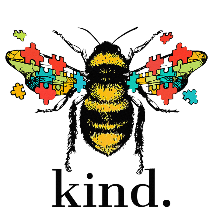 Bee Kind Support Autism Awareness Kindness Day Retro Classic T-Shirt