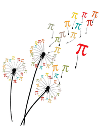 Dandelion pi day Flower Floral pi day Tree Lover T-Shirt