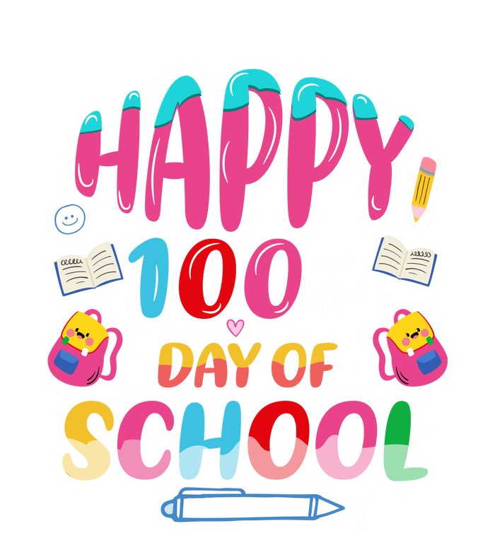 Happy 100th Day Of School 100 Days Of School Teacher Student T-Shirt