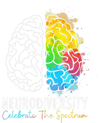 Neurodiversity - Autism Spectrum ASD ADHD Rainbow Brain Kids Long Sleeve Shirt