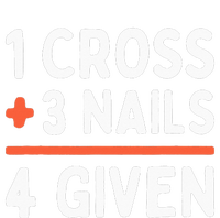 Christian Quote Forgiven 1 Cross + 3 Nails = 4 Given Easter Wool Snapback Cap