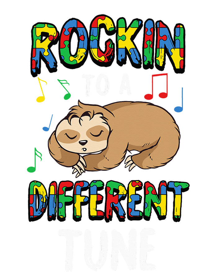 Rocking To A Different Tune Autism Awareness Sloth Tote Bag