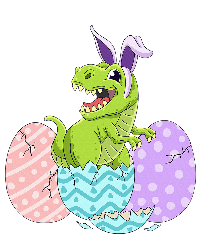 Cute Easter Dinosaur T Rex Bunny Easter Day T-Shirt