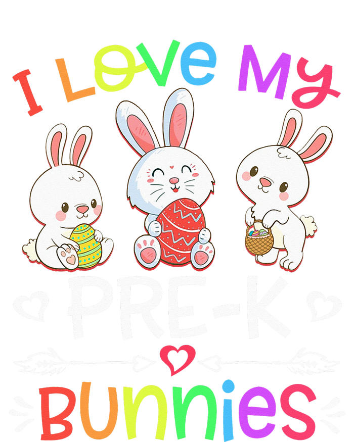 Funny I Love My Pre-K Bunnies teacher Easter Bunny Egg T-Shirt