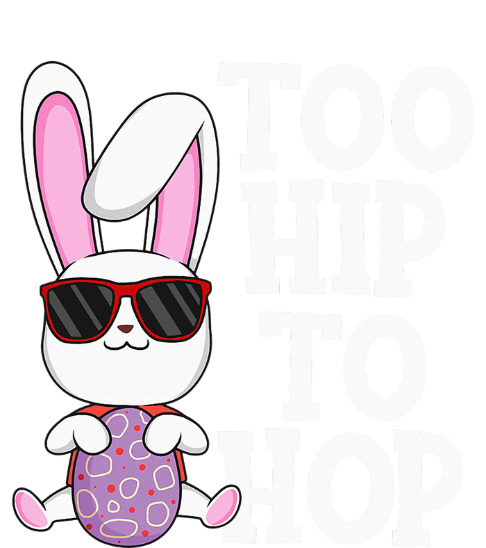 Hip Hop Easter Bunny Sunglasses Egg Hunt Women's Racerback Tank