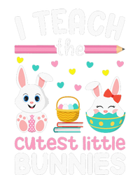 I Teach The Cutest Little Bunnies Teacher Easter Bunny Ladies Long Sleeve Shirt