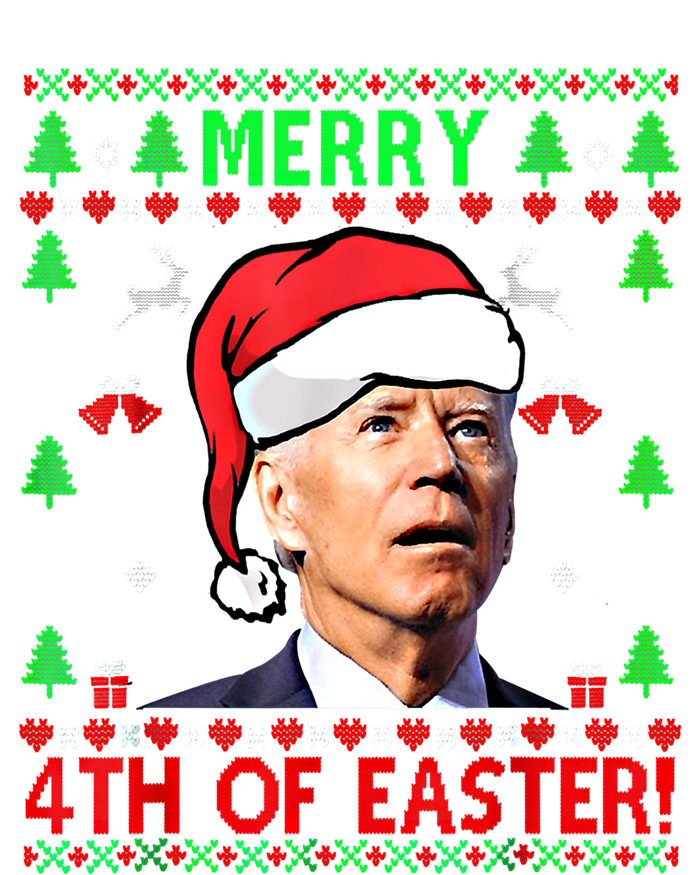 Merry 4th Of Easter Funny Joe Biden Christmas Ugly Sweater Cool Gift Women's T-Shirt