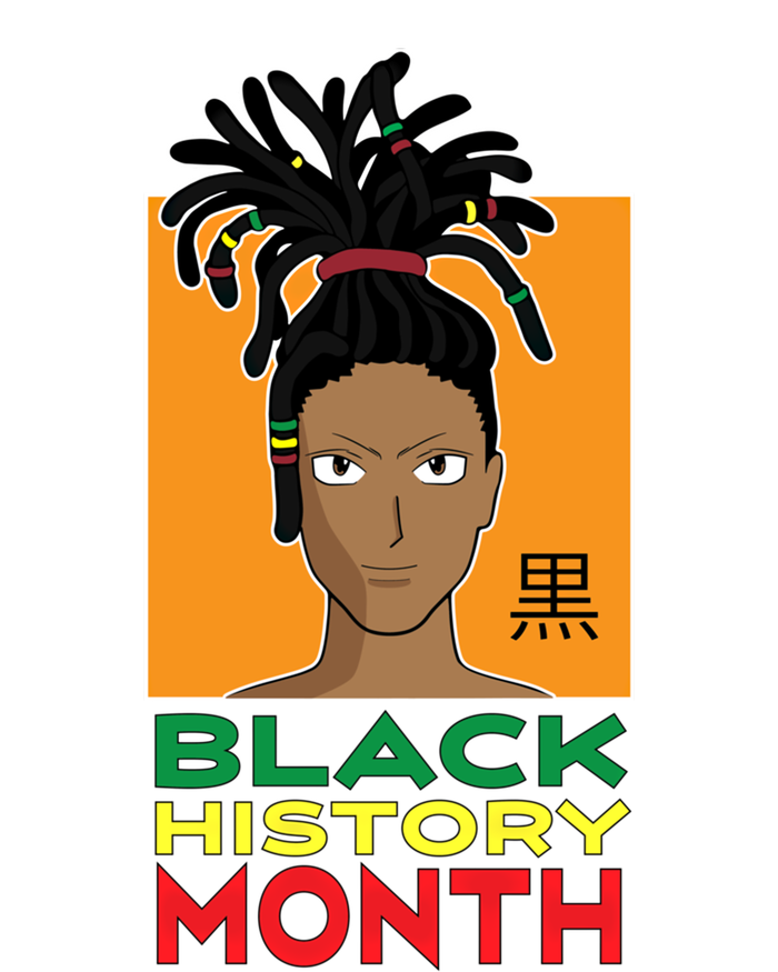 Black History Month African Anime Dreadlocks Meaningful Gift Short Acrylic Beanie