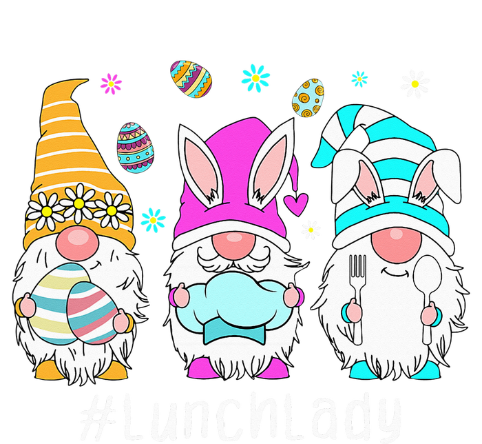 Cute Easter Day Gnome Love Lunch Lady  Matching T-Shirt