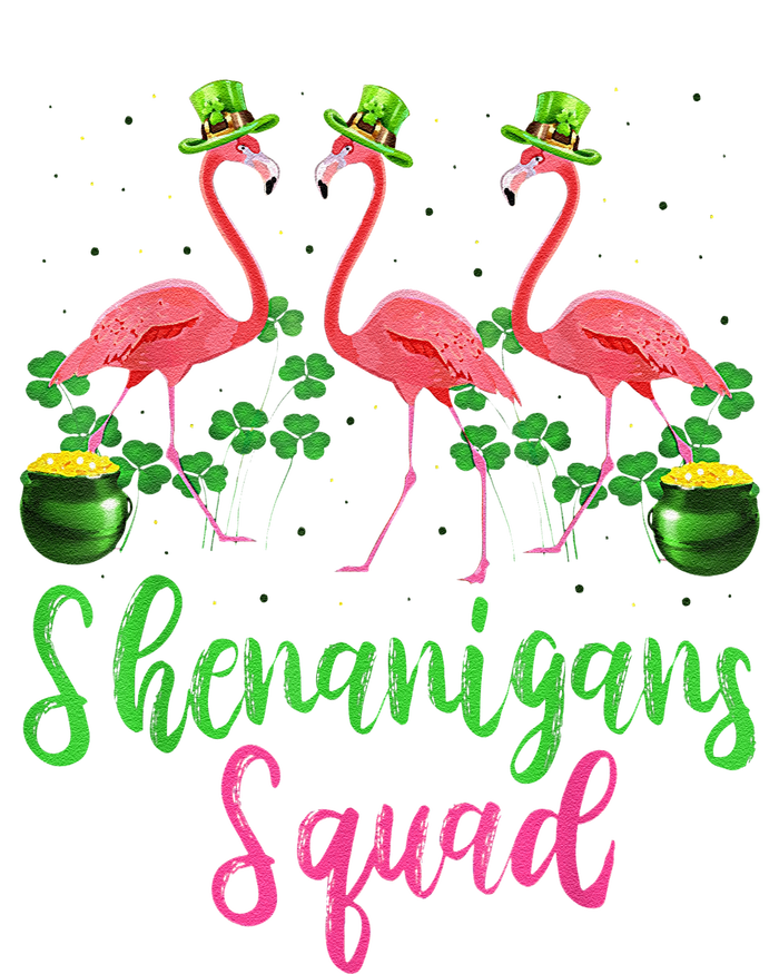 Shenanigan Squad Irish Flamingo Leprechaun St Patrick's Day Drawstring Bag