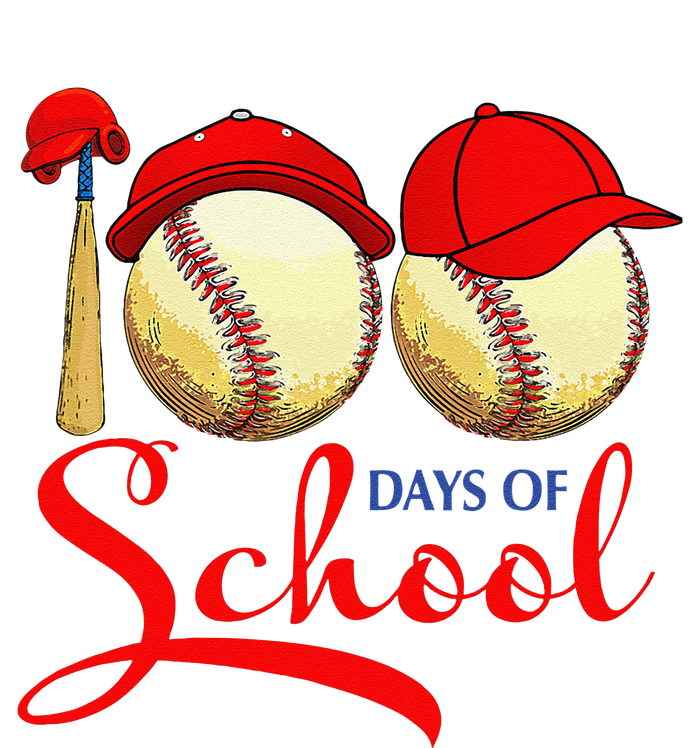 100 Days Of School Baseball Teacher 100th Day Of School T-Shirt