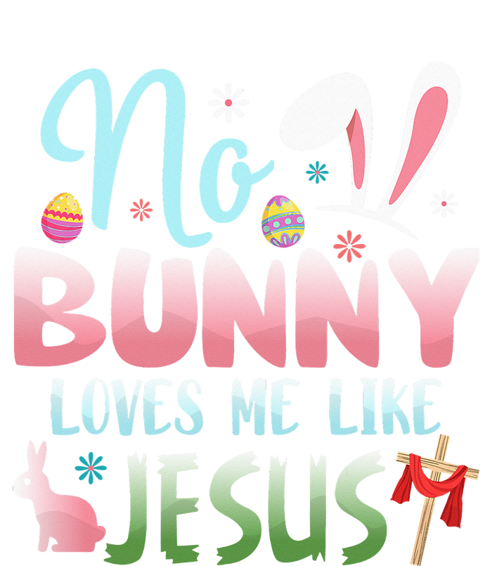 No Bunny Loves Me Like Jesus Easter Christian Religious Women's Long Sleeve Flannel Pajama Set 