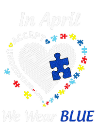 Autism Rainbow In April We Wear Blue Autism Awareness Month Women's T-Shirt